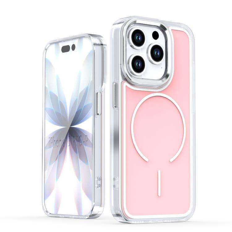 Bright Shadow Two-color MagSafe Magnetic Phone Case, For iPhone 15 Pro Max, For iPhone 15 Pro, Fo...