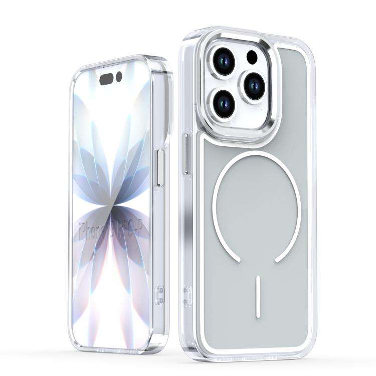 Bright Shadow Two-color MagSafe Magnetic Phone Case, For iPhone 15 Pro Max, For iPhone 15 Pro, Fo...