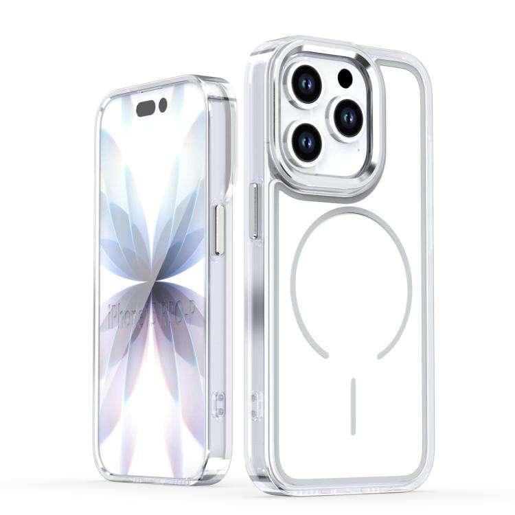 Bright Shadow Two-color MagSafe Magnetic Phone Case, For iPhone 15 Pro Max, For iPhone 15 Pro, Fo...