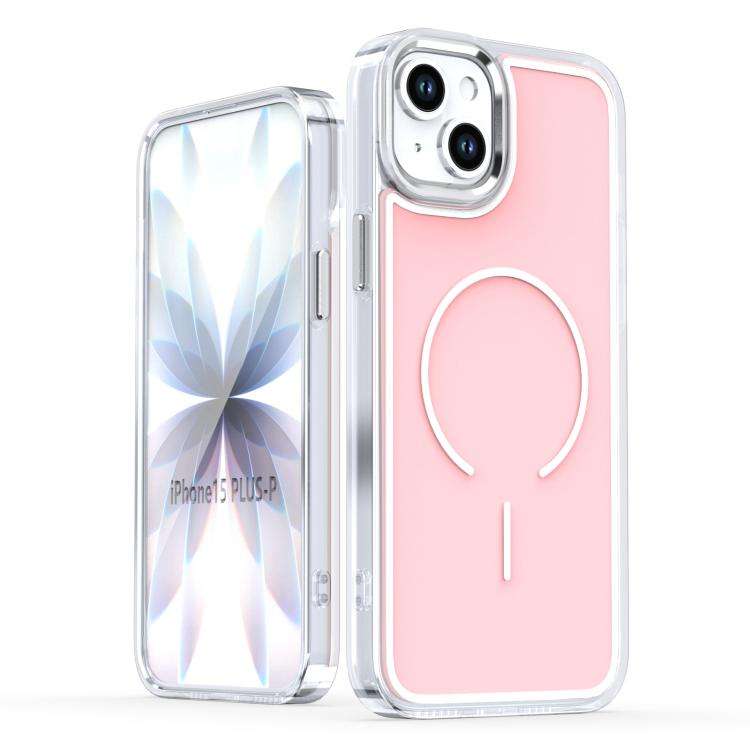Bright Shadow Two-color MagSafe Magnetic Phone Case, For iPhone 15 Pro Max, For iPhone 15 Pro, Fo...