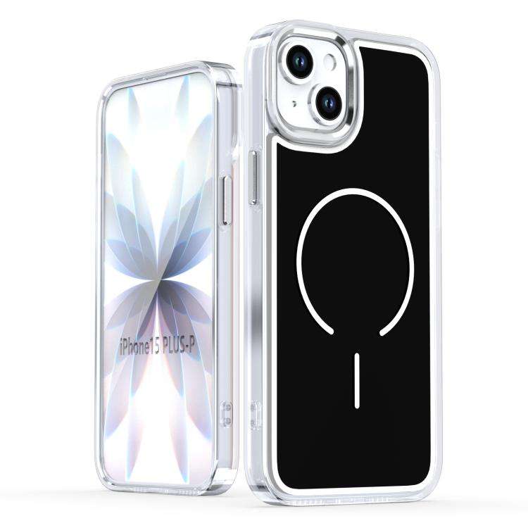 Bright Shadow Two-color MagSafe Magnetic Phone Case, For iPhone 15 Pro Max, For iPhone 15 Pro, Fo...