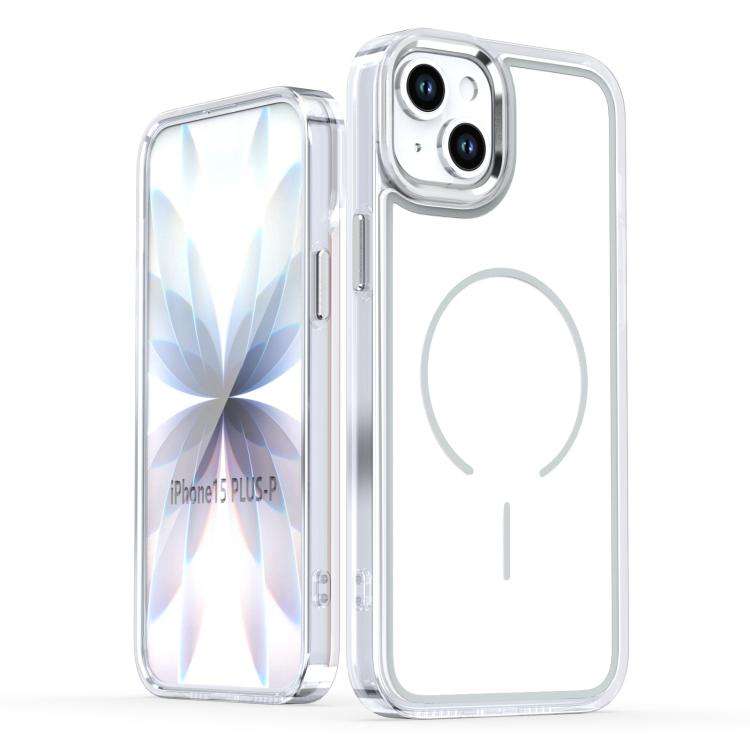 Bright Shadow Two-color MagSafe Magnetic Phone Case, For iPhone 15 Pro Max, For iPhone 15 Pro, Fo...