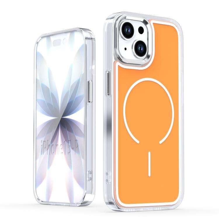 Bright Shadow Two-color MagSafe Magnetic Phone Case, For iPhone 15 Pro Max, For iPhone 15 Pro, Fo...