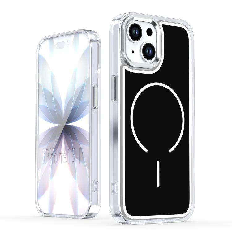 Bright Shadow Two-color MagSafe Magnetic Phone Case, For iPhone 15 Pro Max, For iPhone 15 Pro, Fo...