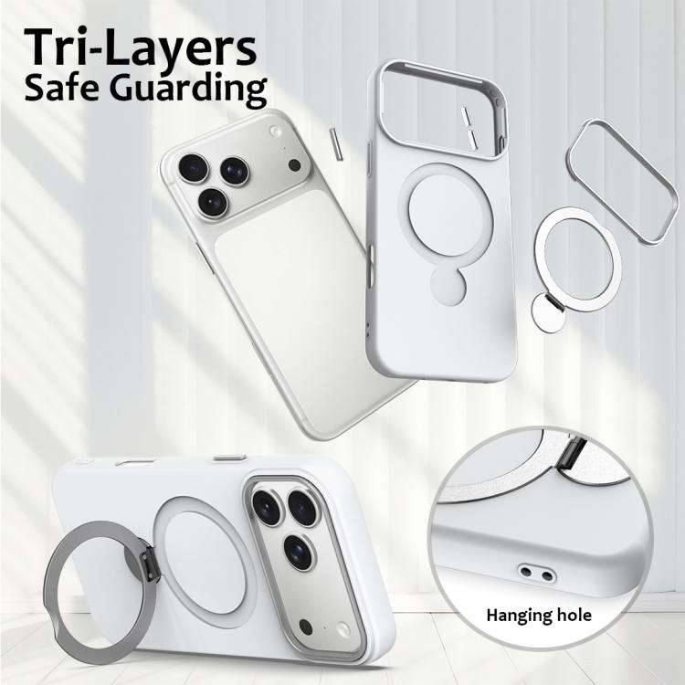 Gen1.5 Pivot Ring Holder TPU Hybrid PC Phone Case, For iPhone 18 Pro, For iPhone 18 Pro Max, For ...