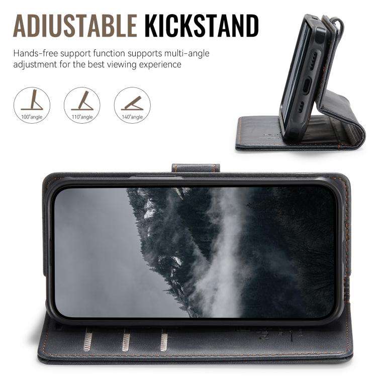 AutSpace A05 2 in 1 Retro Calf Texture MagSafe Magnetic Phone Case, For iPhone 17e / 16e, For iPh...