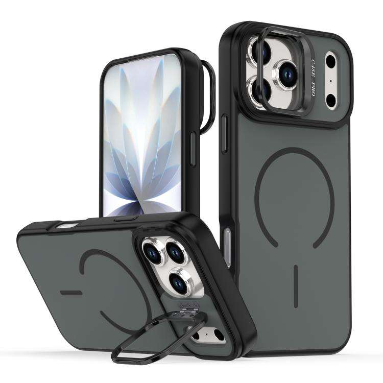 Bright Color Contrast Skin-feel Camera Bracket Magsafe Phone Case, For iPhone 18 Pro, For iPhone ...