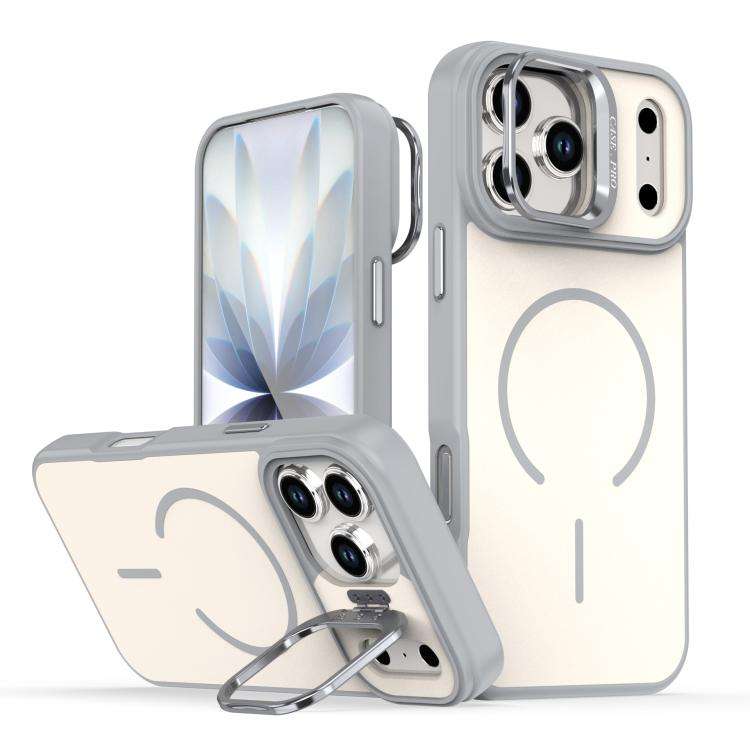 Bright Color Contrast Skin-feel Camera Bracket Magsafe Phone Case, For iPhone 18 Pro, For iPhone ...