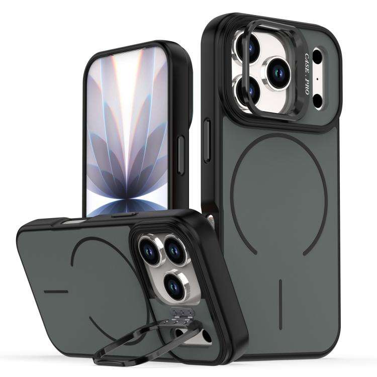 Bright Color Contrast Skin-feel Camera Bracket Magsafe Phone Case, For iPhone 18 Pro, For iPhone ...