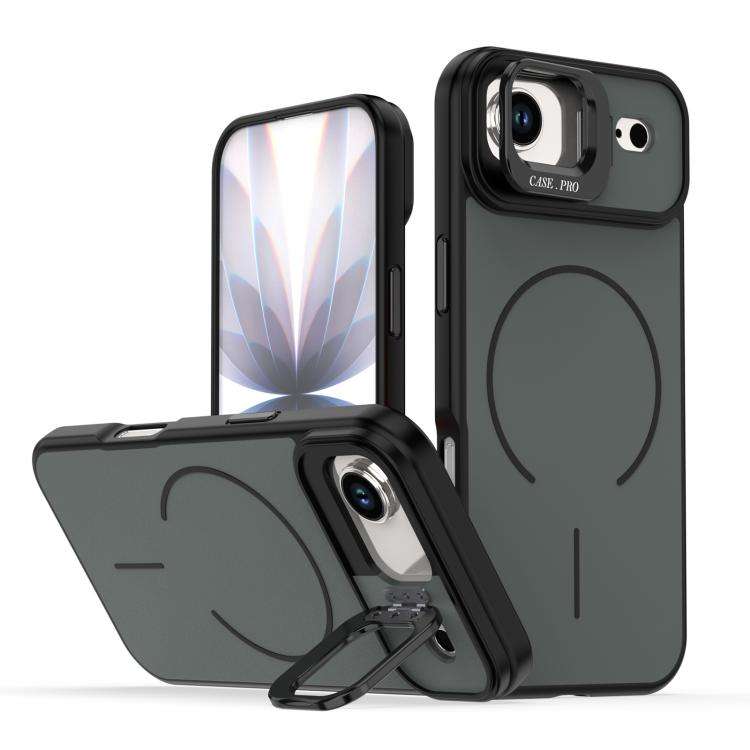 Bright Color Contrast Skin-feel Camera Bracket Magsafe Phone Case, For iPhone 18 Pro, For iPhone ...