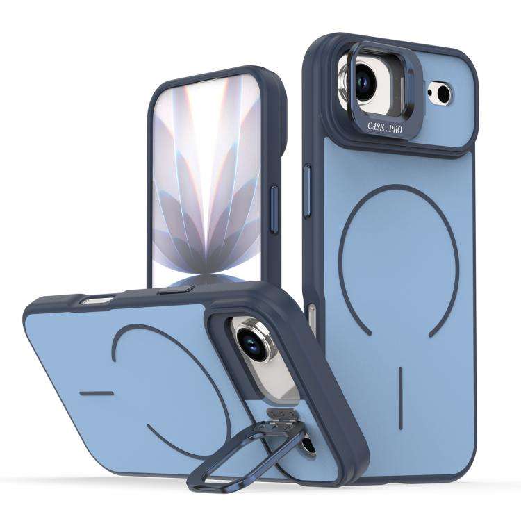 Bright Color Contrast Skin-feel Camera Bracket Magsafe Phone Case, For iPhone 18 Pro, For iPhone ...