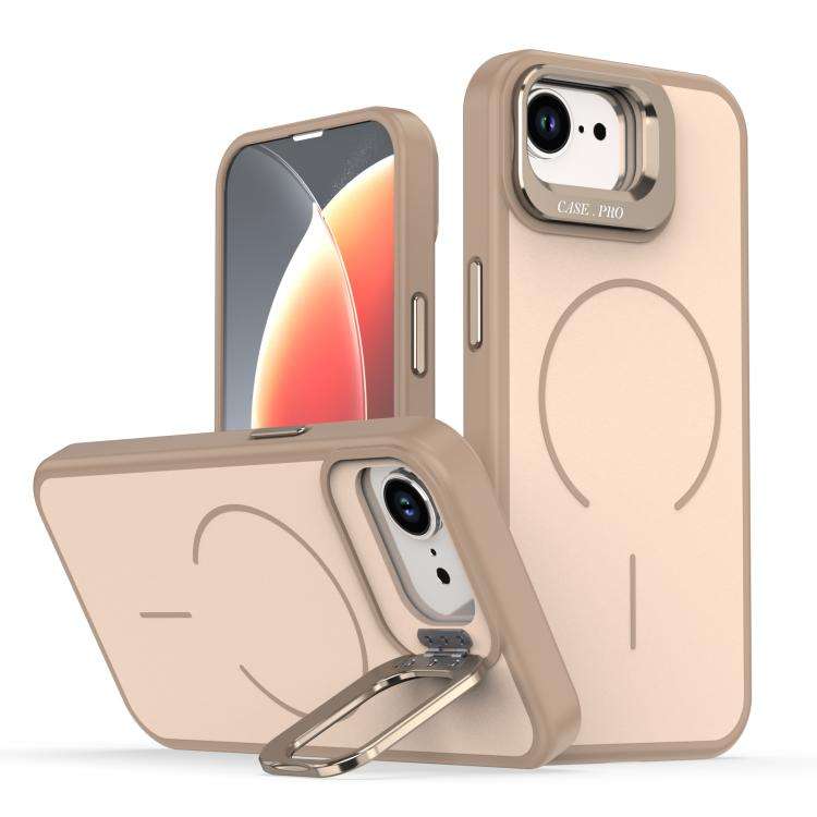 Bright Color Contrast Skin-feel Camera Bracket Magsafe Phone Case, For iPhone 18 Pro, For iPhone ...