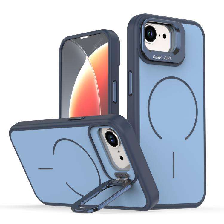 Bright Color Contrast Skin-feel Camera Bracket Magsafe Phone Case, For iPhone 18 Pro, For iPhone ...