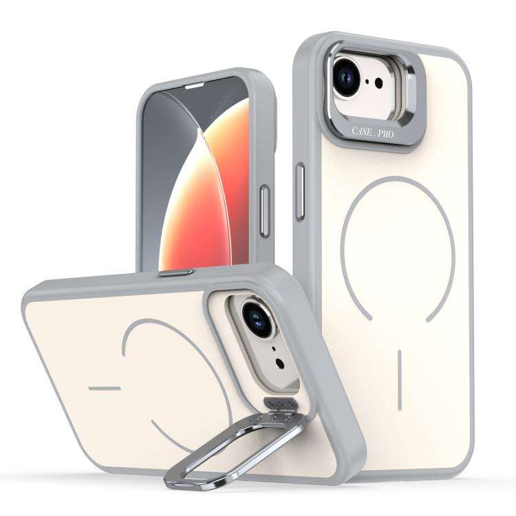 Bright Color Contrast Skin-feel Camera Bracket Magsafe Phone Case, For iPhone 18 Pro, For iPhone ...
