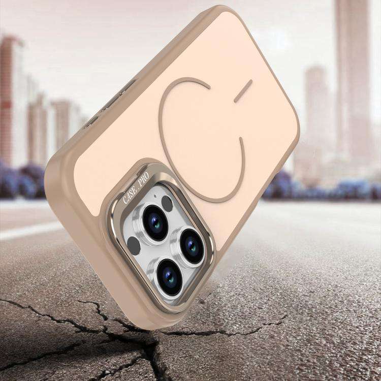 Bright Color Contrast Skin-feel Camera Bracket Magsafe Phone Case, For iPhone 16 Pro, For iPhone ...