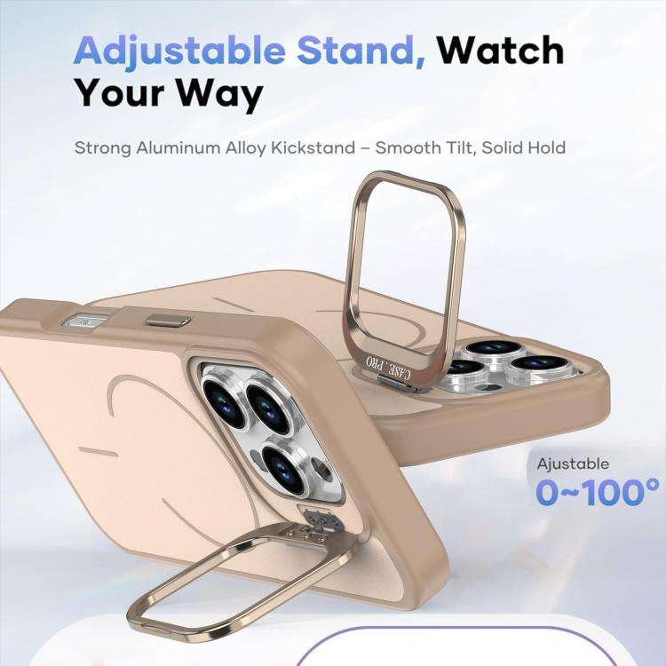Bright Color Contrast Skin-feel Camera Bracket Magsafe Phone Case, For iPhone 16 Pro, For iPhone ...