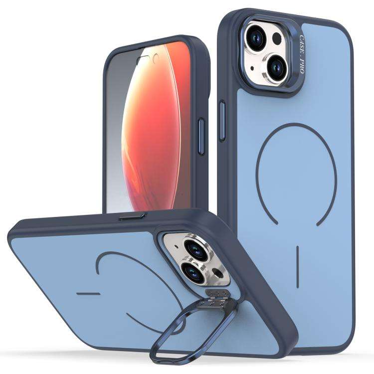 Bright Color Contrast Skin-feel Camera Bracket Magsafe Phone Case, For iPhone 16 Pro, For iPhone ...
