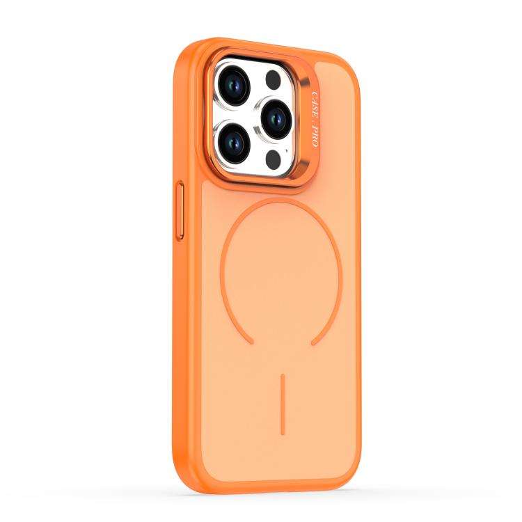 Bright Color Contrast Skin-feel Camera Bracket Magsafe Phone Case, For iPhone 14 Pro, For iPhone ...