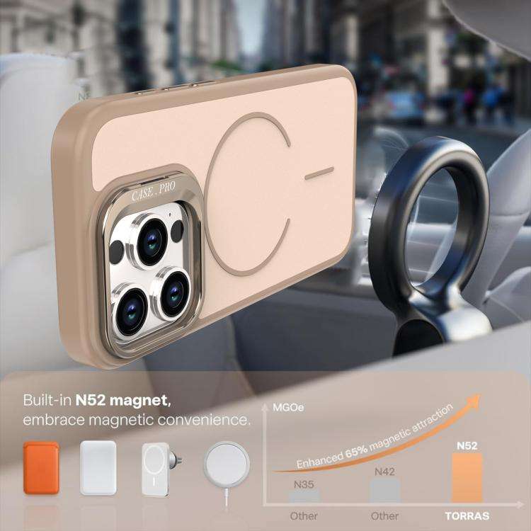 Bright Color Contrast Skin-feel Camera Bracket Magsafe Phone Case, For iPhone 14 Pro, For iPhone ...