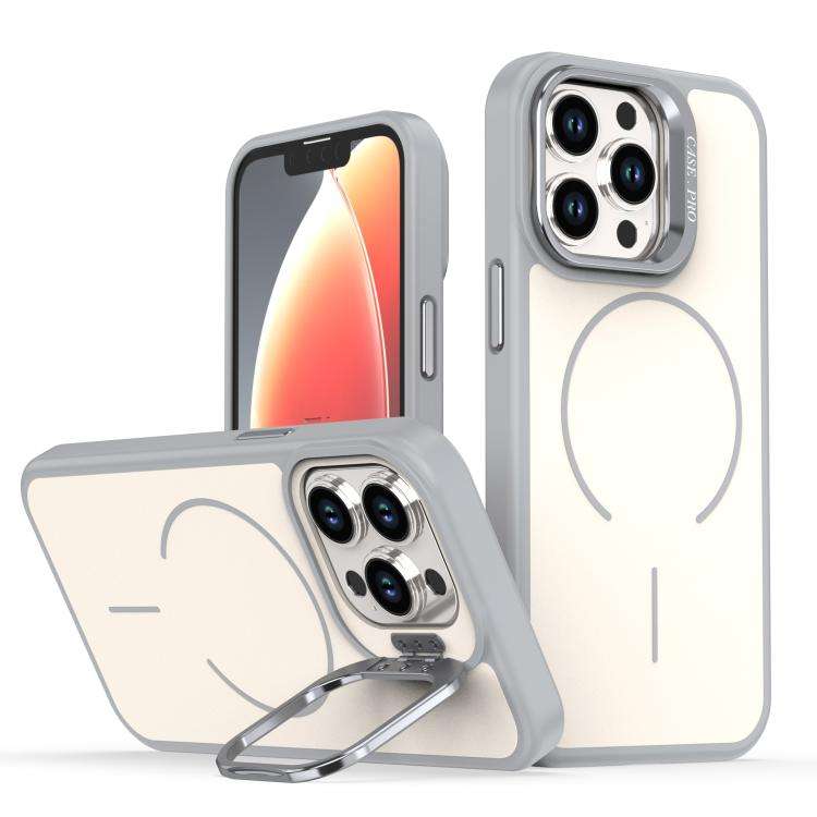 Bright Color Contrast Skin-feel Camera Bracket Magsafe Phone Case, For iPhone 14 Pro, For iPhone ...