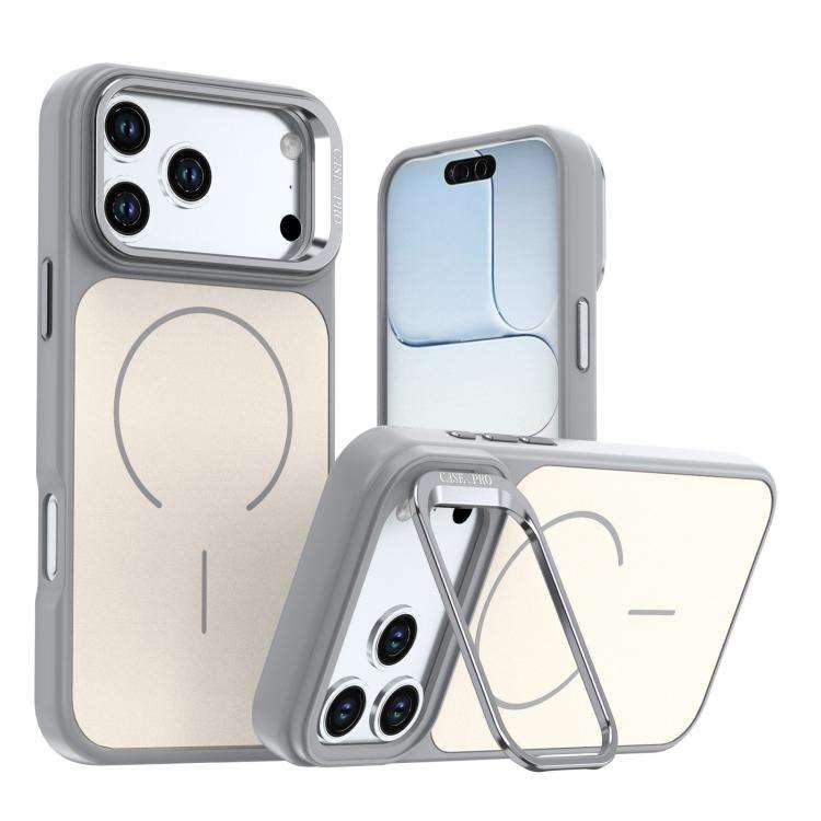Bright Color Contrast Skin-feel Camera Bracket Magsafe Phone Case, For iPhone 18 Pro, For iPhone ...