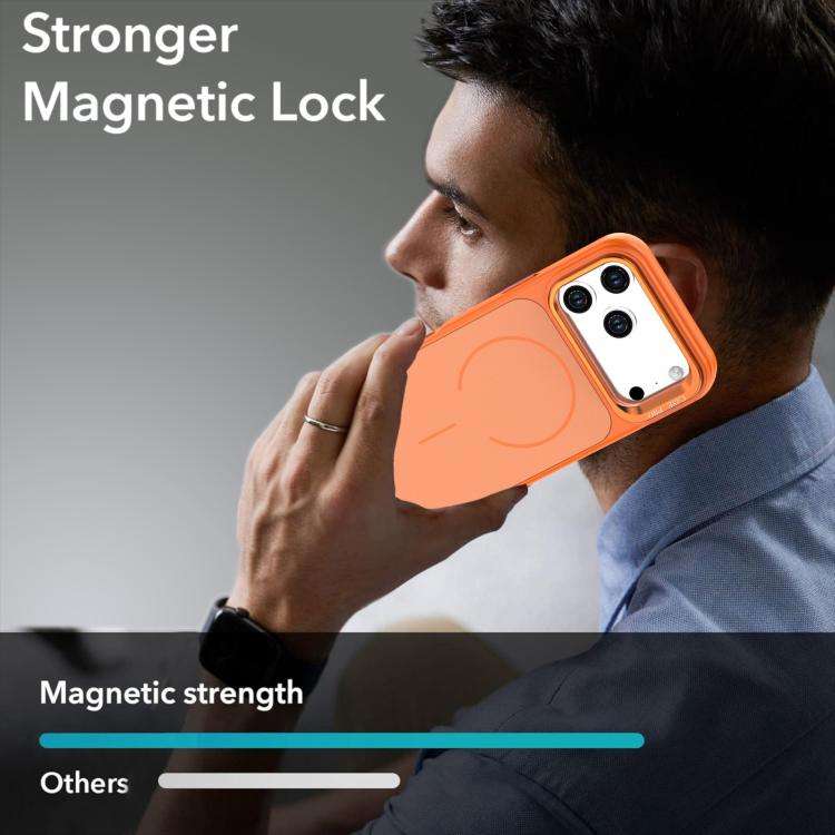 Bright Color Contrast Skin-feel Camera Bracket Magsafe Phone Case, For iPhone 18 Pro, For iPhone ...