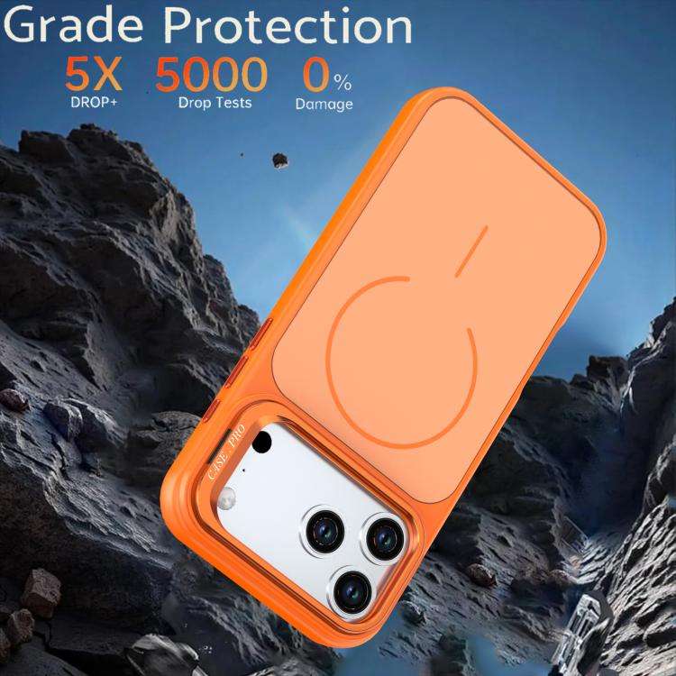 Bright Color Contrast Skin-feel Camera Bracket Magsafe Phone Case, For iPhone 18 Pro, For iPhone ...