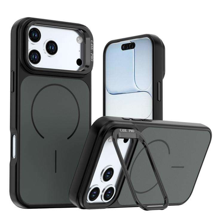 Bright Color Contrast Skin-feel Camera Bracket Magsafe Phone Case, For iPhone 18 Pro, For iPhone ...