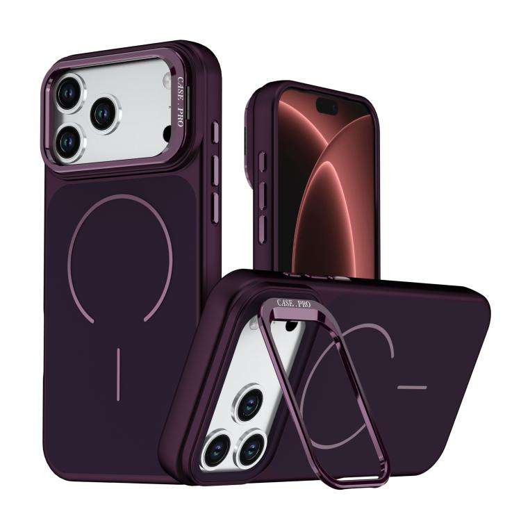 Bright Color Contrast Skin-feel Camera Bracket Magsafe Phone Case, For iPhone 18 Pro, For iPhone ...