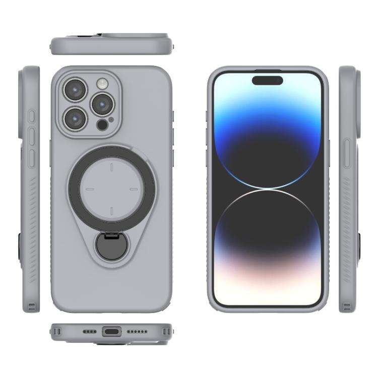 Ring Shield MagSafe TPU Phone Case with 360 Degree Rotating Holder, For iPhone 15 Pro Max, For iP...
