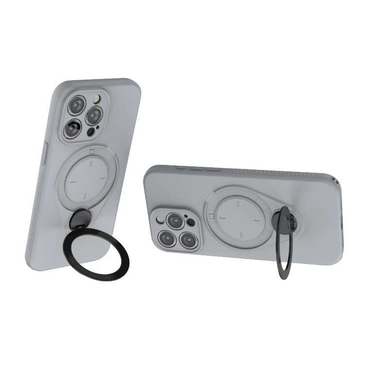 Ring Shield MagSafe TPU Phone Case with 360 Degree Rotating Holder, For iPhone 15 Pro Max, For iP...
