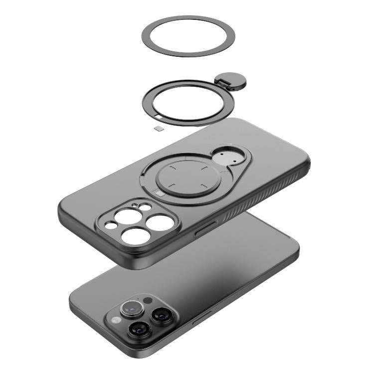 Ring Shield MagSafe TPU Phone Case with 360 Degree Rotating Holder, For iPhone 15 Pro Max, For iP...