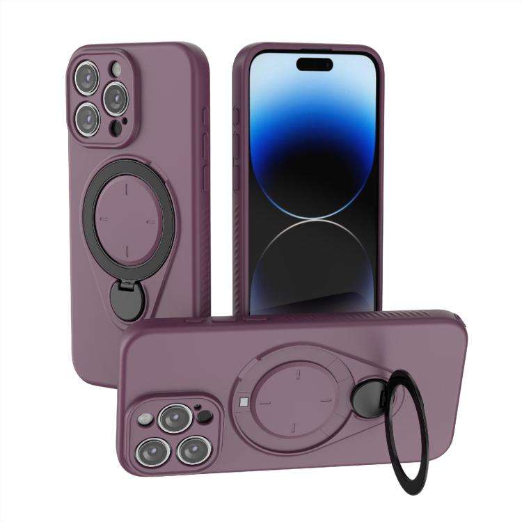 Ring Shield MagSafe TPU Phone Case with 360 Degree Rotating Holder, For iPhone 15 Pro Max, For iP...
