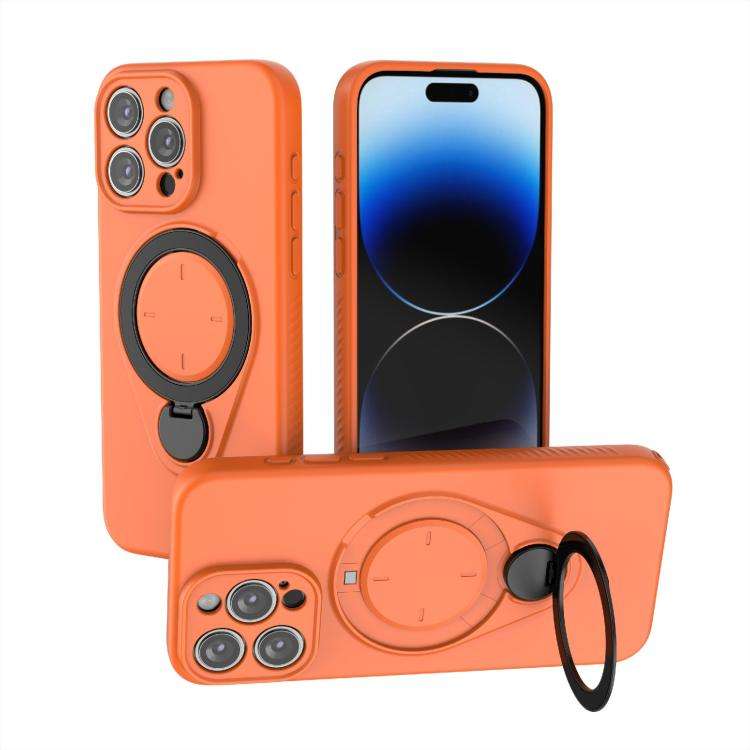 Ring Shield MagSafe TPU Phone Case with 360 Degree Rotating Holder, For iPhone 15 Pro Max, For iP...