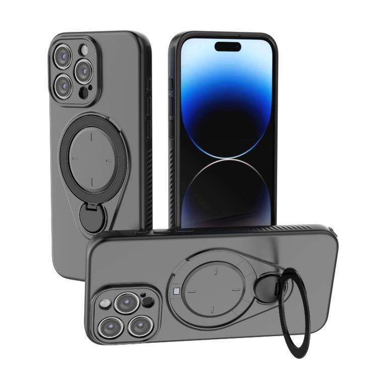 Ring Shield MagSafe TPU Phone Case with 360 Degree Rotating Holder, For iPhone 15 Pro Max, For iP...
