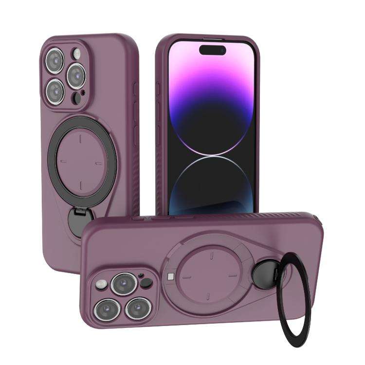 Ring Shield MagSafe TPU Phone Case with 360 Degree Rotating Holder, For iPhone 15 Pro Max, For iP...