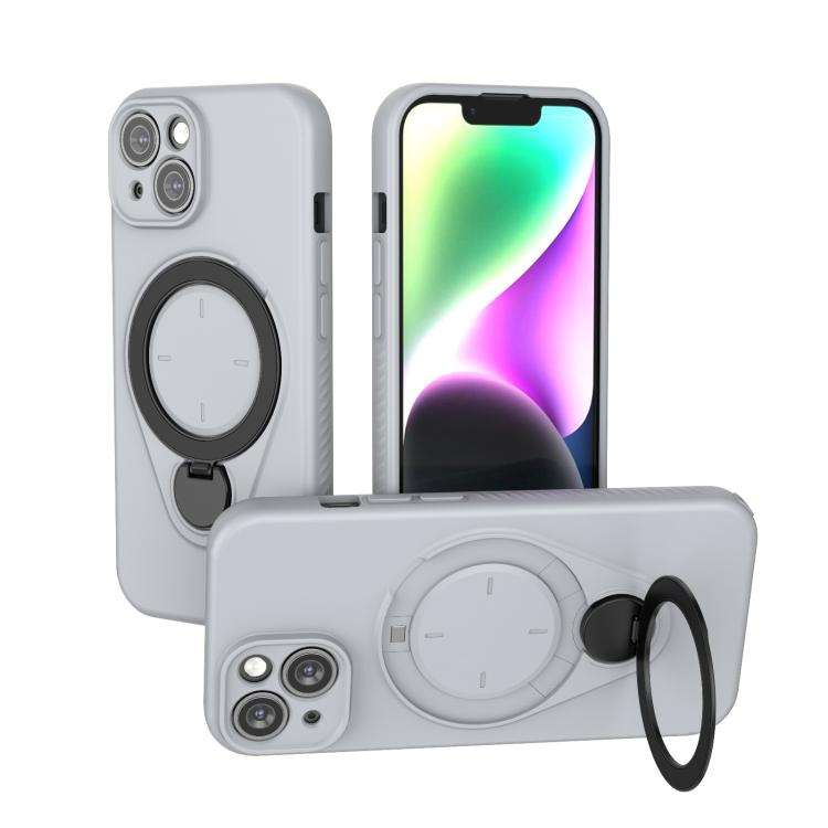 Ring Shield MagSafe TPU Phone Case with 360 Degree Rotating Holder, For iPhone 15 Pro Max, For iP...