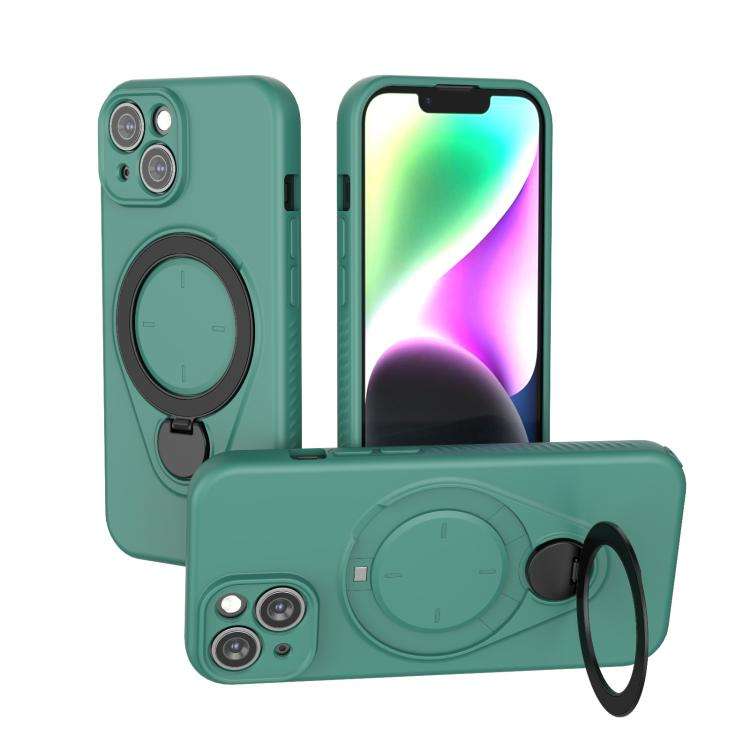 Ring Shield MagSafe TPU Phone Case with 360 Degree Rotating Holder, For iPhone 15 Pro Max, For iP...