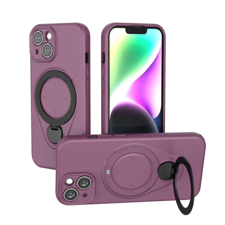 Ring Shield MagSafe TPU Phone Case with 360 Degree Rotating Holder, For iPhone 15 Pro Max, For iP...