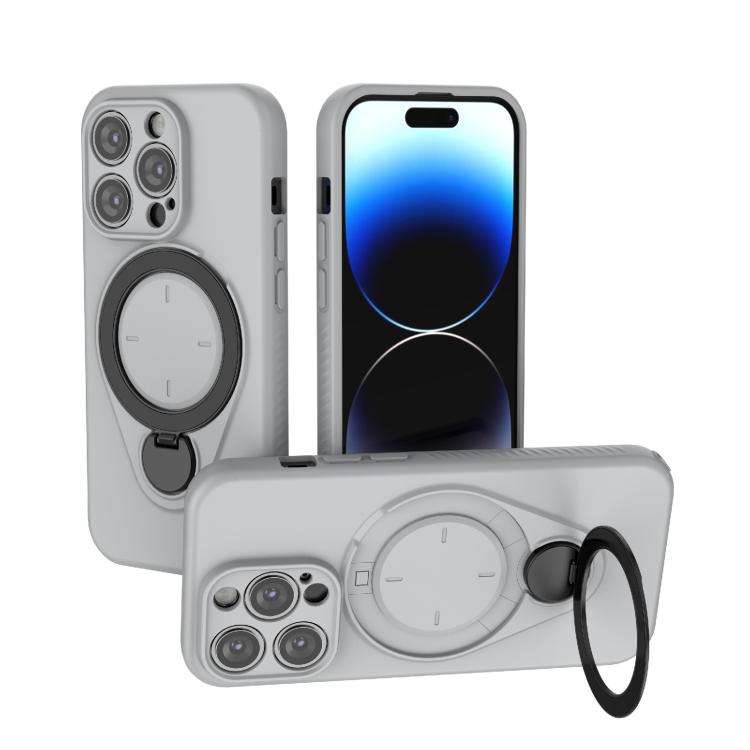 Ring Shield MagSafe TPU Phone Case with 360 Degree Rotating Holder, For iPhone 15 Pro Max, For iP...