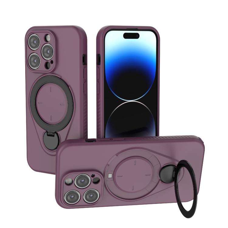 Ring Shield MagSafe TPU Phone Case with 360 Degree Rotating Holder, For iPhone 15 Pro Max, For iP...