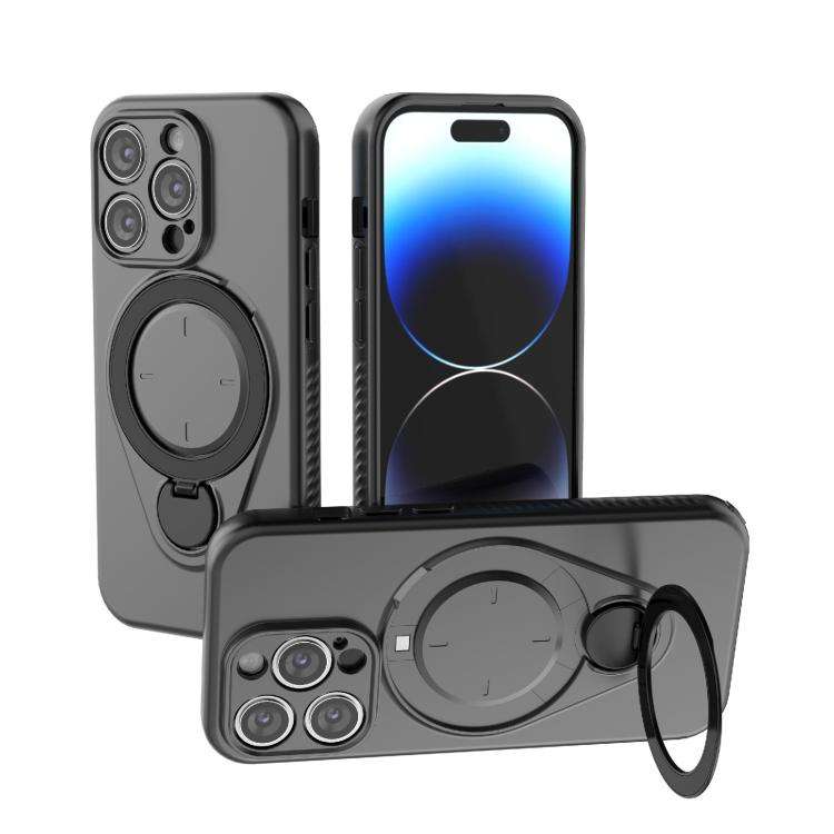 Ring Shield MagSafe TPU Phone Case with 360 Degree Rotating Holder, For iPhone 15 Pro Max, For iP...