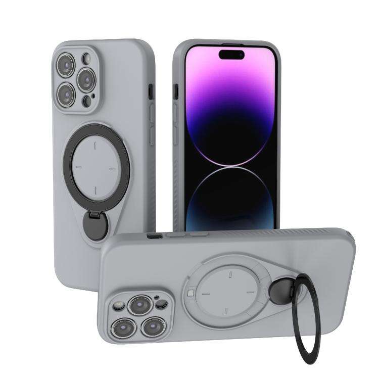 Ring Shield MagSafe TPU Phone Case with 360 Degree Rotating Holder, For iPhone 15 Pro Max, For iP...