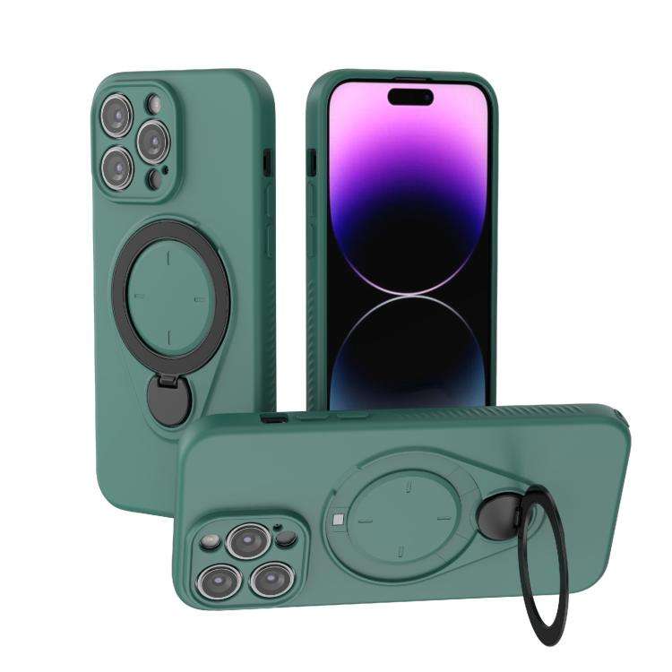 Ring Shield MagSafe TPU Phone Case with 360 Degree Rotating Holder, For iPhone 15 Pro Max, For iP...