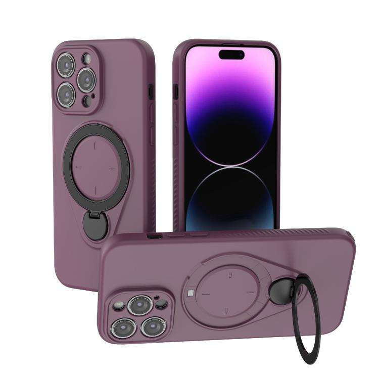 Ring Shield MagSafe TPU Phone Case with 360 Degree Rotating Holder, For iPhone 15 Pro Max, For iP...