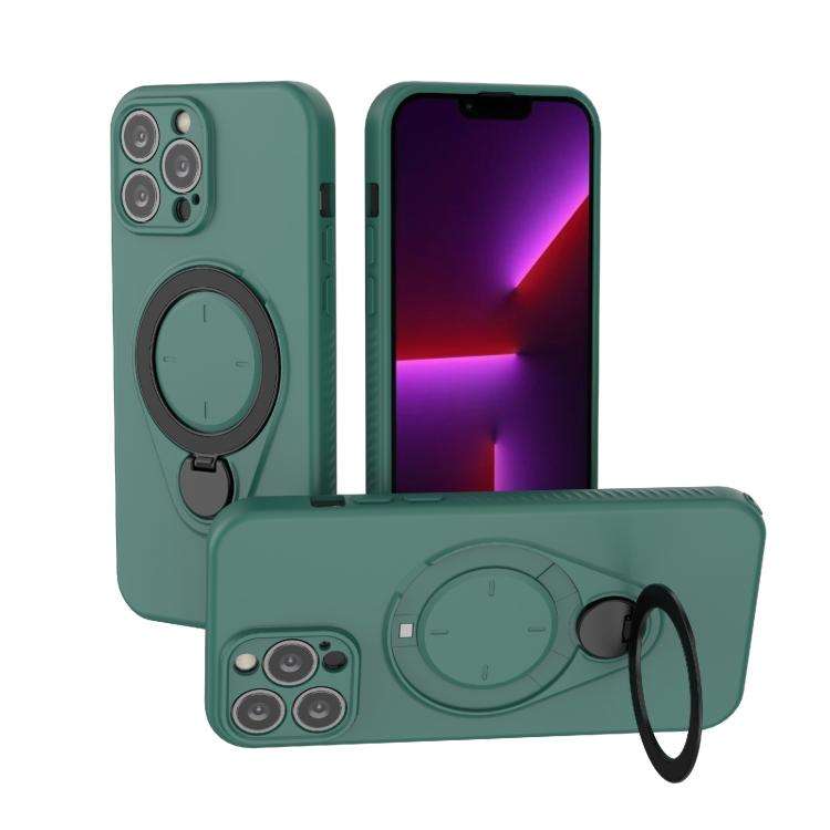 Ring Shield MagSafe TPU Phone Case with 360 Degree Rotating Holder, For iPhone 15 Pro Max, For iP...