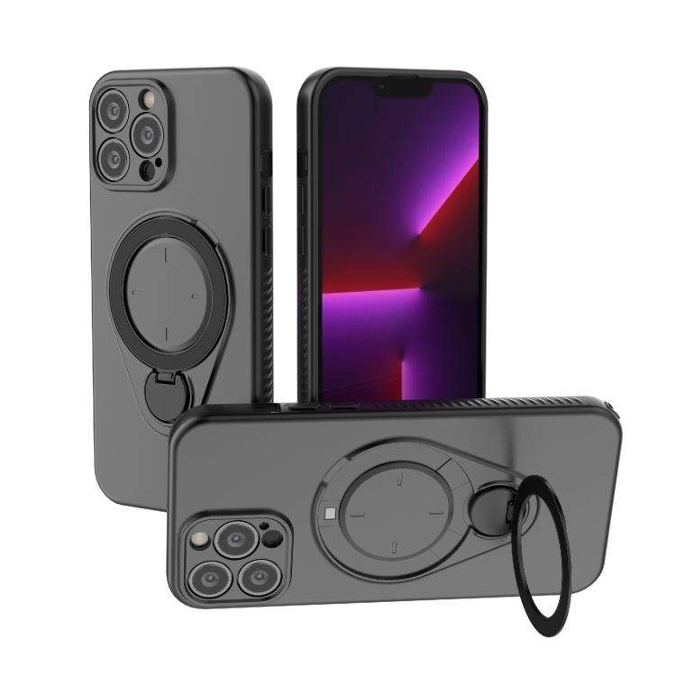 Ring Shield MagSafe TPU Phone Case with 360 Degree Rotating Holder, For iPhone 15 Pro Max, For iP...