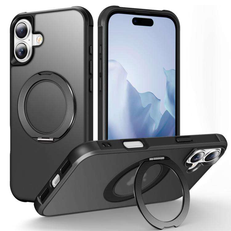 Skin-Feel Rotary Damping Bracket MagSafe Phone Case, For iPhone 18 Pro / 17 Pro, For iPhone 18 Pr...