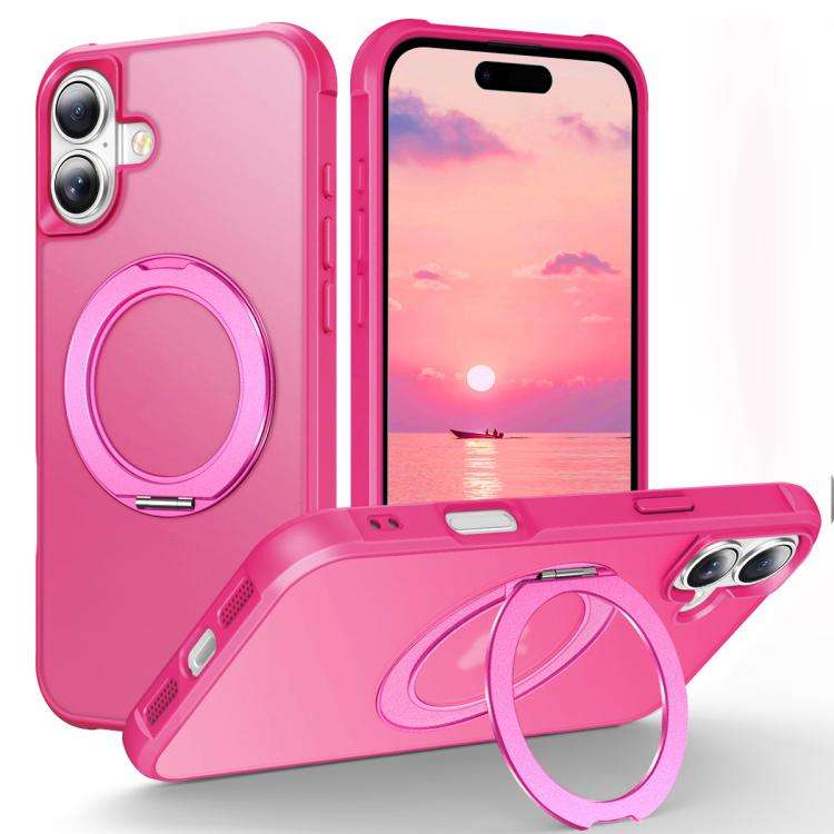 Skin-Feel Rotary Damping Bracket MagSafe Phone Case, For iPhone 18 Pro / 17 Pro, For iPhone 18 Pr...