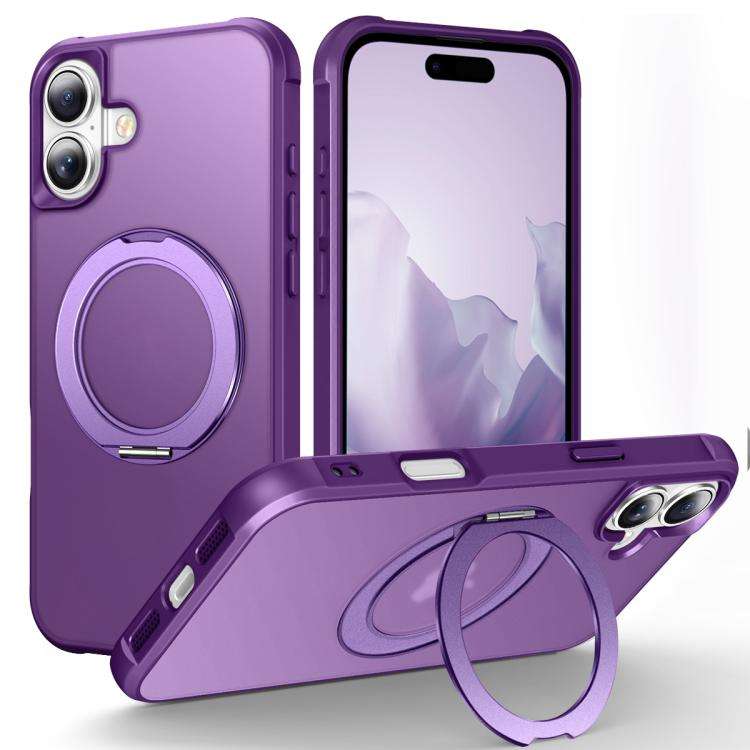 Skin-Feel Rotary Damping Bracket MagSafe Phone Case, For iPhone 18 Pro / 17 Pro, For iPhone 18 Pr...